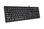 A4Tech KR-92 Teclado USB Clásico Ultra Plano, Layout Polaco, Resistente a Derrames