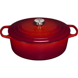 Le Creuset Signature Asador Ovalado 31 cm Rojo Cereza