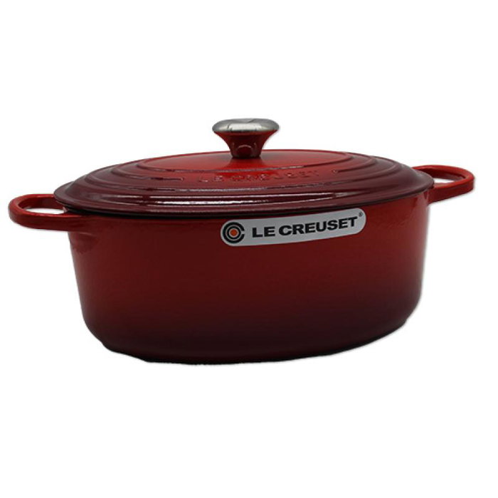 Le Creuset Signature Olla Roaster ovalada 31cm, rojo cereza, 21178310602430