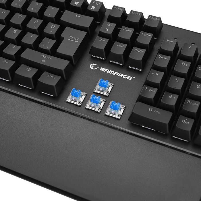 Rampage Umbra KB-R86 Teclado Mecánico Blue Switch Negro