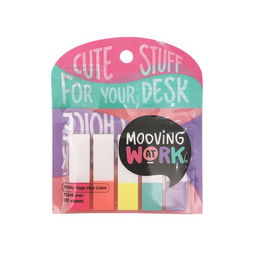 Banderitas Adhesivas Mooving Duo Color 12X45Mm Colores Blister De 5