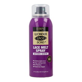 Ebin New York Wonder Lace Bond Lace Melt Aerosol Spray con Vitamina E y Biotina, Fijación Fuerte, 80 ml