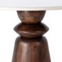 Mesa Comedor Mármol/Madera Salón 120 X 120 X 76 cm