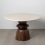 Mesa Comedor Mármol/Madera Salón 120 X 120 X 76 cm