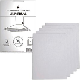 Filtro de papel para campana extractora universal 60x45 cm (5 unidades) pack de 5 unidades