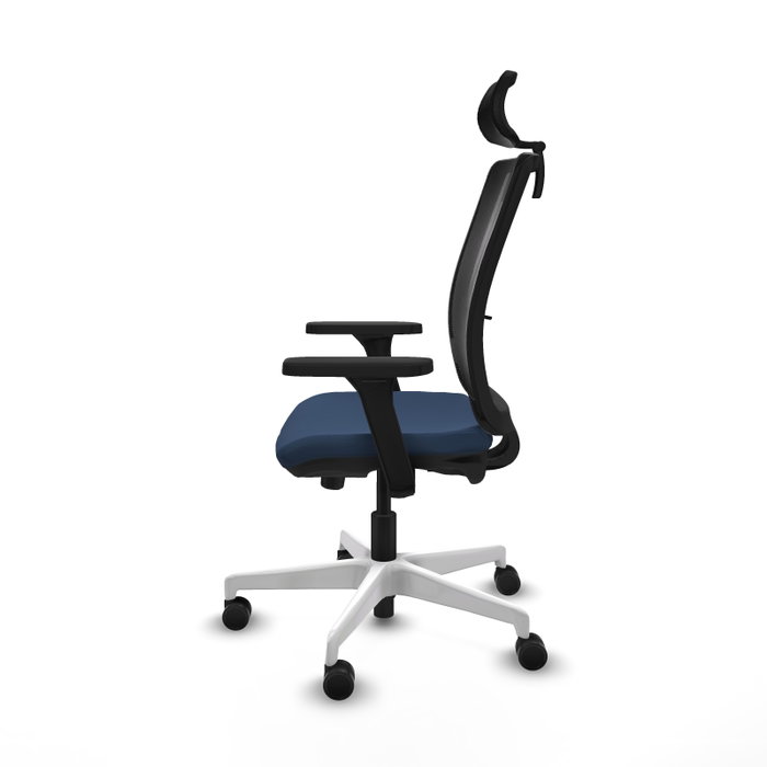 PIQUERAS Y CRESPO Silla de oficina Haches con mecanismo Sincro/Traslack Azul marino y Negro PIQUERAS Y CRESPO Silla de oficina Haches con mecanismo Sincro/Traslack Azul marino y Negro