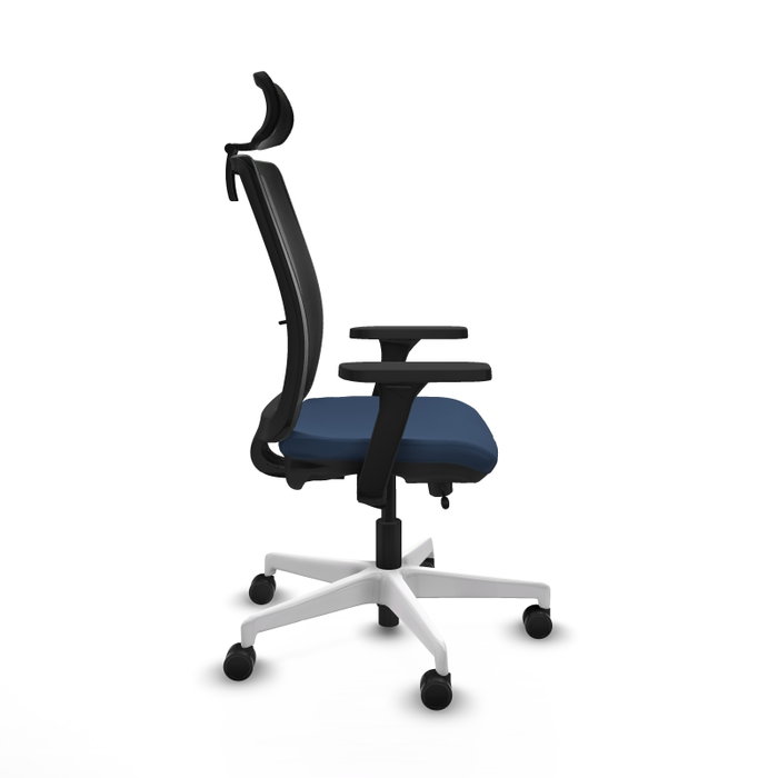 PIQUERAS Y CRESPO Silla de oficina Haches con mecanismo Sincro/Traslack Azul marino y Negro PIQUERAS Y CRESPO Silla de oficina Haches con mecanismo Sincro/Traslack Azul marino y Negro