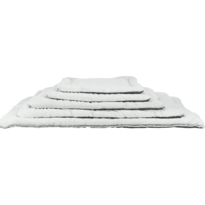 Trixie TRI1741675821990 Colchón para Mascotas Farello Felpa/Tela 60 x 50 cm Blanco/Gris