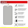Displex Privacy Panzerglas Protector de Pantalla de Privacidad con Filtro para Apple iPhone 17/17 Pro, Resistente a Golpes y Rayones, 10H, 0.3mm, Ref 02162