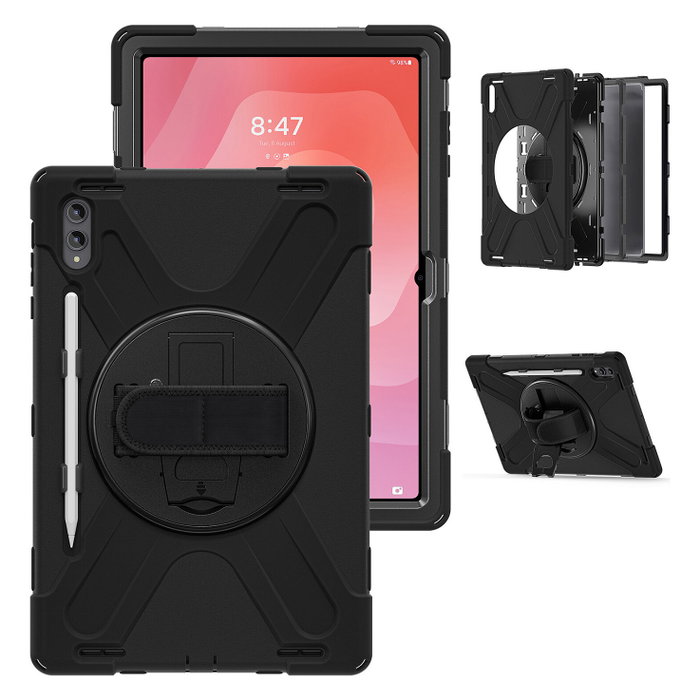 4Smarts Rugged Case Grip Funda para Samsung Galaxy Tab S11 Ultra 14.6" Negro Policarbonato Caucho TPU