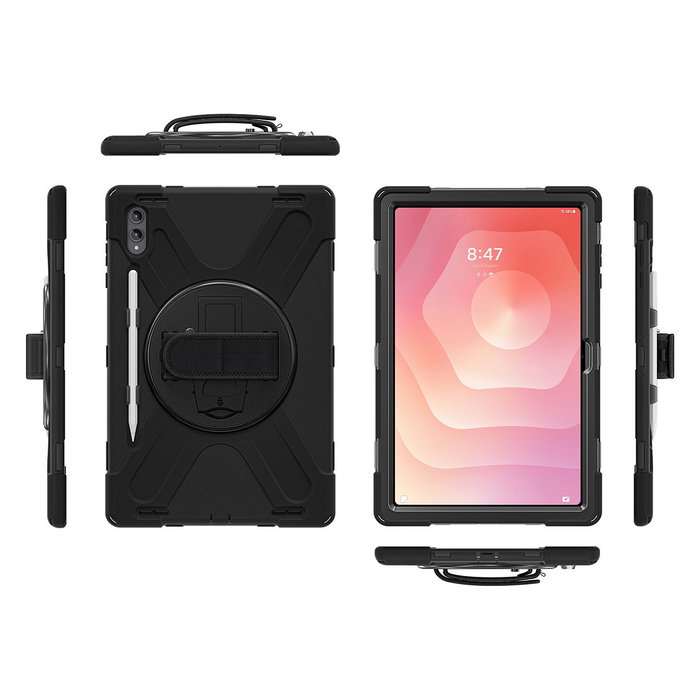 4Smarts Rugged Case Grip Funda para Samsung Galaxy Tab S11 Ultra 14.6" Negro Policarbonato Caucho TPU