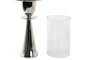 DKD Home Decor Portavelas de Aluminio y Cristal Cromado