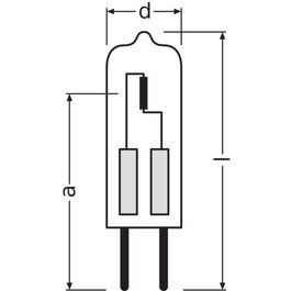 Ledvance / Osram Lámpara Halógena Bajo Voltaje GY6.35 35W 580Lm 2900K Regulable Blanco Muy Cálido