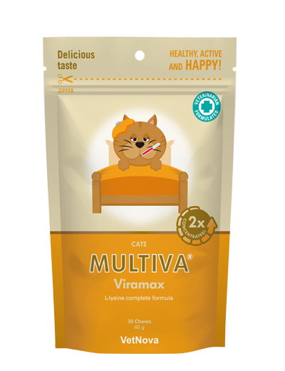 Vetnova Multiva Viramax 30 Chews L-Lisina 500 mg