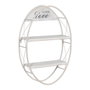 Ixia Estantería Decoración Blanco Metal 40 x 13,50 x 60 cm