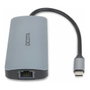 DICOTA Hub USB-C 8 en 1 D32062 4K PD 100W Plata