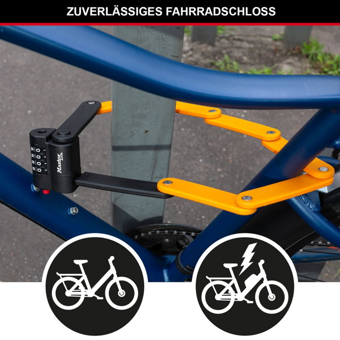 Master Lock Candado codificado para bicicleta 8336EURDPRO