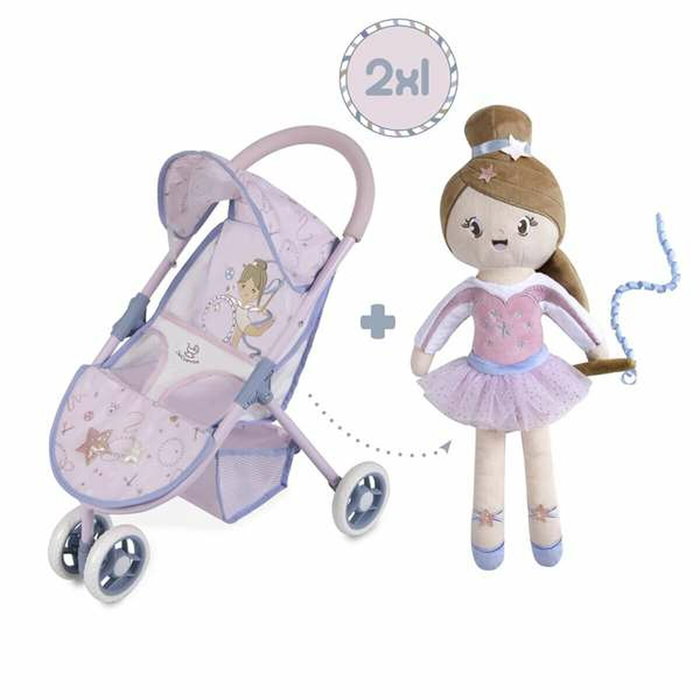 Decuevas Silla de muñeca con muñeca de cuerpo blando Decuevas Silla de muñeca con muñeca de cuerpo blando