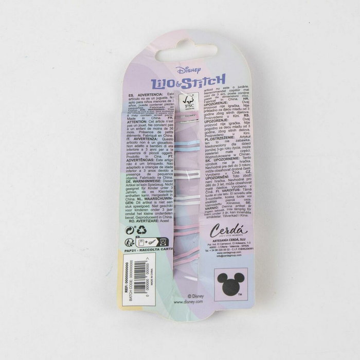Cerdá Accesorios Pelo Clips 6 Piezas Stitch Azul