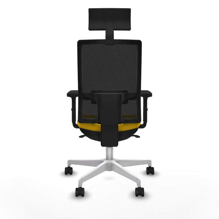 PIQUERAS Y CRESPO Silla de oficina Horna con mecanismo Sincro, Amarillo y Negro PIQUERAS Y CRESPO Silla de oficina Horna con mecanismo Sincro, Amarillo y Negro