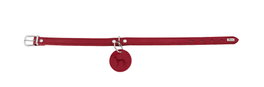 Hunter Collar Aalborg M Cuello:38-47 cm Rojo Cuero de Vaca