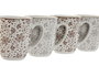 DKD Home Decor Mug Shabby Beige Marron Porcelana Set de 4 Piezas 9 x 10.5 x 12 cm