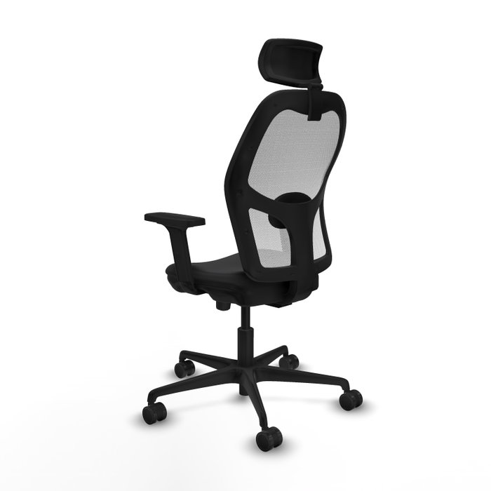 PIQUERAS Y CRESPO Silla de oficina Jorquera con mecanismo Sincro/Traslack, Negro/Blanco PIQUERAS Y CRESPO Silla de oficina Jorquera con mecanismo Sincro/Traslack, Negro/Blanco