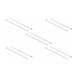 DeLOCK Brida reutilizable de acero inoxidable 500 x 4,6 mm, 10 piezas