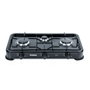 Promis kg300c cocina de gas de 3 quemadores, negra