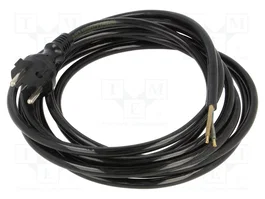 PLASTROL Cable de alimentación H05BQ-F 2x1,5mm2 3,8m