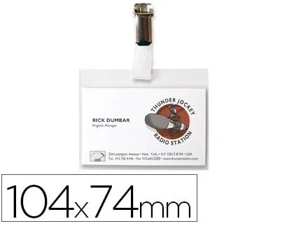 Djois Identificador con pinza 104x74 mm pack de 10 unidades