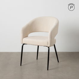 Silla Blanco Tejido-Metal Contract 57 X 56 X 81 cm