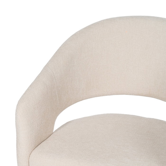 Ixia Silla Blanca Tejido-Metal Contract