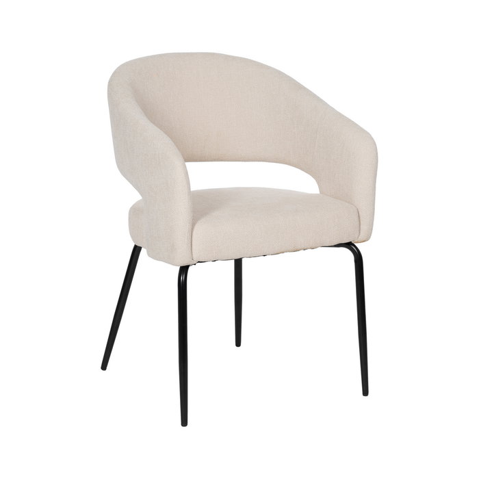 Ixia Silla Blanca Tejido-Metal Contract