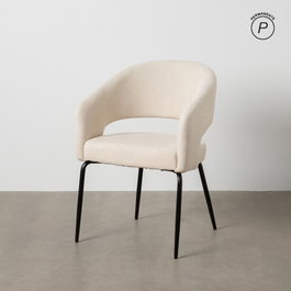 Ixia Silla Blanca Tejido-Metal Contract