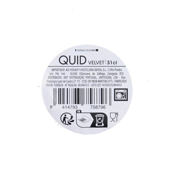 Vaso Bajo Vidrio Velvet Quid 31 cL (12 Unidades)