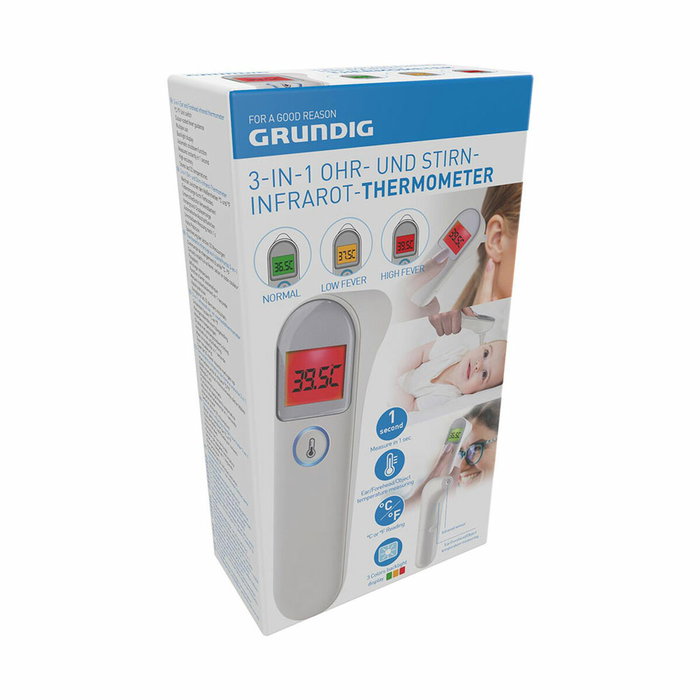 Grundig Termómetro infrarrojo 3 en 1 Gris