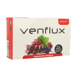 Plantis Venflux 20 ampollas - Vitaminas con jugo de vid roja y mirtilo
