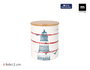 Inde Tarro de Cocina con Tapa de Bambú Colección Faro (24 Unidades)
