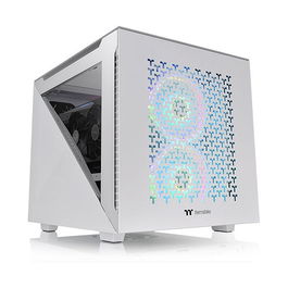 Thermaltake Divider 200 TG Air Snow - Carcasa Micro-ATX con Panel Lateral de Cristal Templado