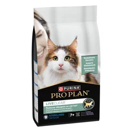 Purina Proplan Liveclear Senior Esterilizado Pavo Alimento para Gatos 1,4 kg