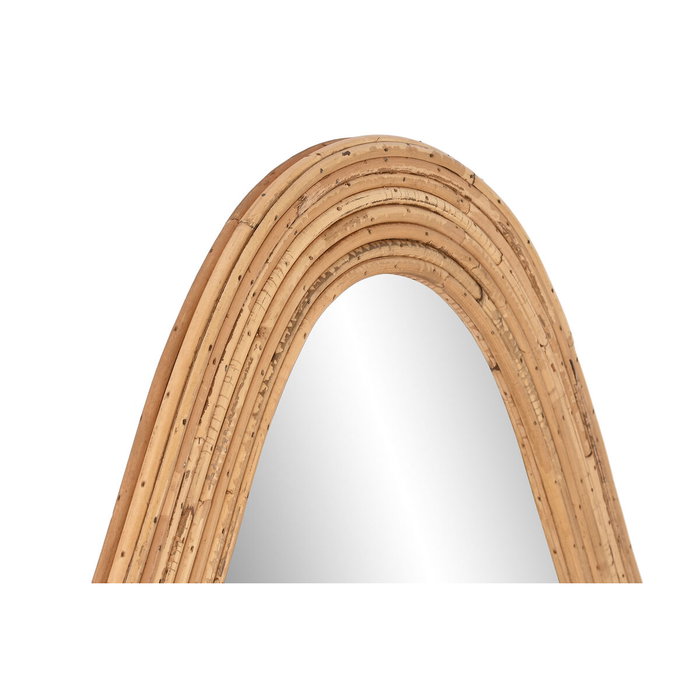 DKD Home Decor Espejo Natural Ratán Cristal 3 x 120.5 x 71 cm DKD Home Decor Espejo Natural Ratán Cristal 3 x 120.5 x 71 cm