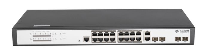 Bdcom S2520-P Switch PoE Administrado L3-lite 16 Puertos Gigabit PoE+