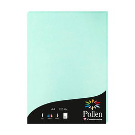 Papel Clairefontaine Pollen A4 120G 50H Verde Jade