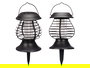 Ibergarden Farol Exterior Antimosquito Zapper Doble Función Negro 13.5x13.5x19 cm (Set de 8)