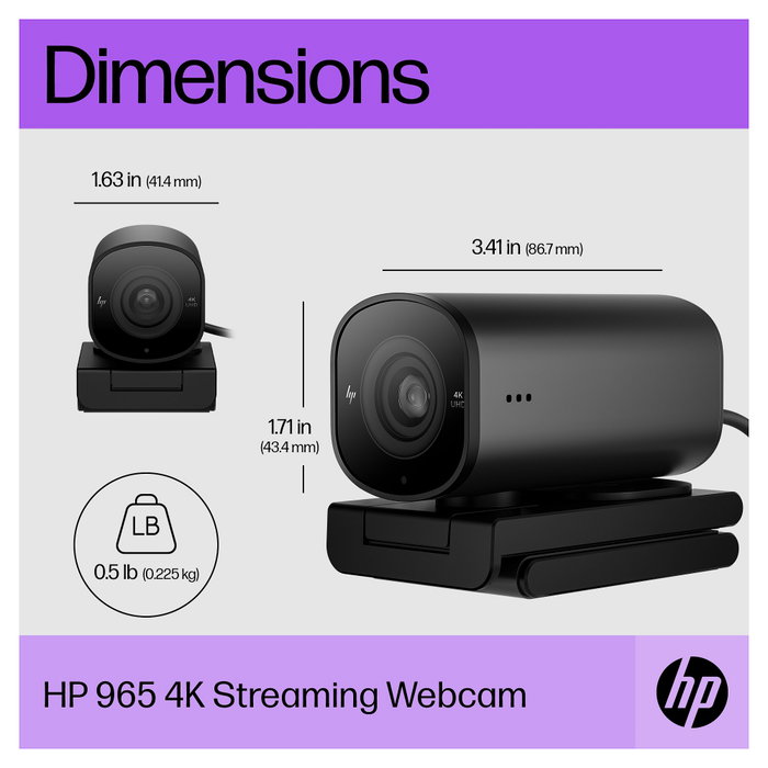 HP Webcam 325 FHD Enfoque Automático 1920 x 1080 Full HD