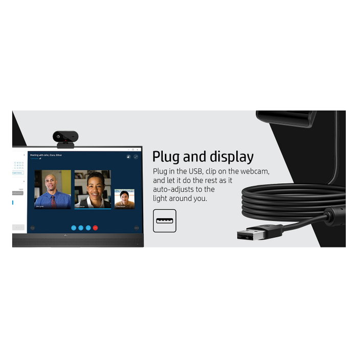 HP Webcam 325 FHD Enfoque Automático 1920 x 1080 Full HD