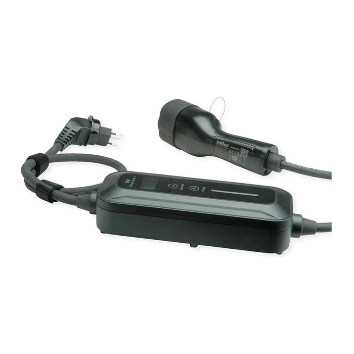 ROLINE Cargador Portátil para Vehículo Eléctrico 19.08.0105 con Conector Tipo 2 y Tipo J
