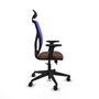 PIQUERAS Y CRESPO Silla de oficina Motilla Marrón y Azul