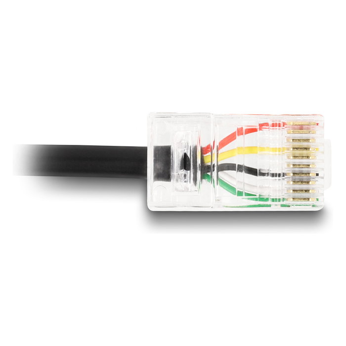 DeLOCK Cable de comunicación USB 2.0 Tipo-A a USB RJ50 2 m Negro
